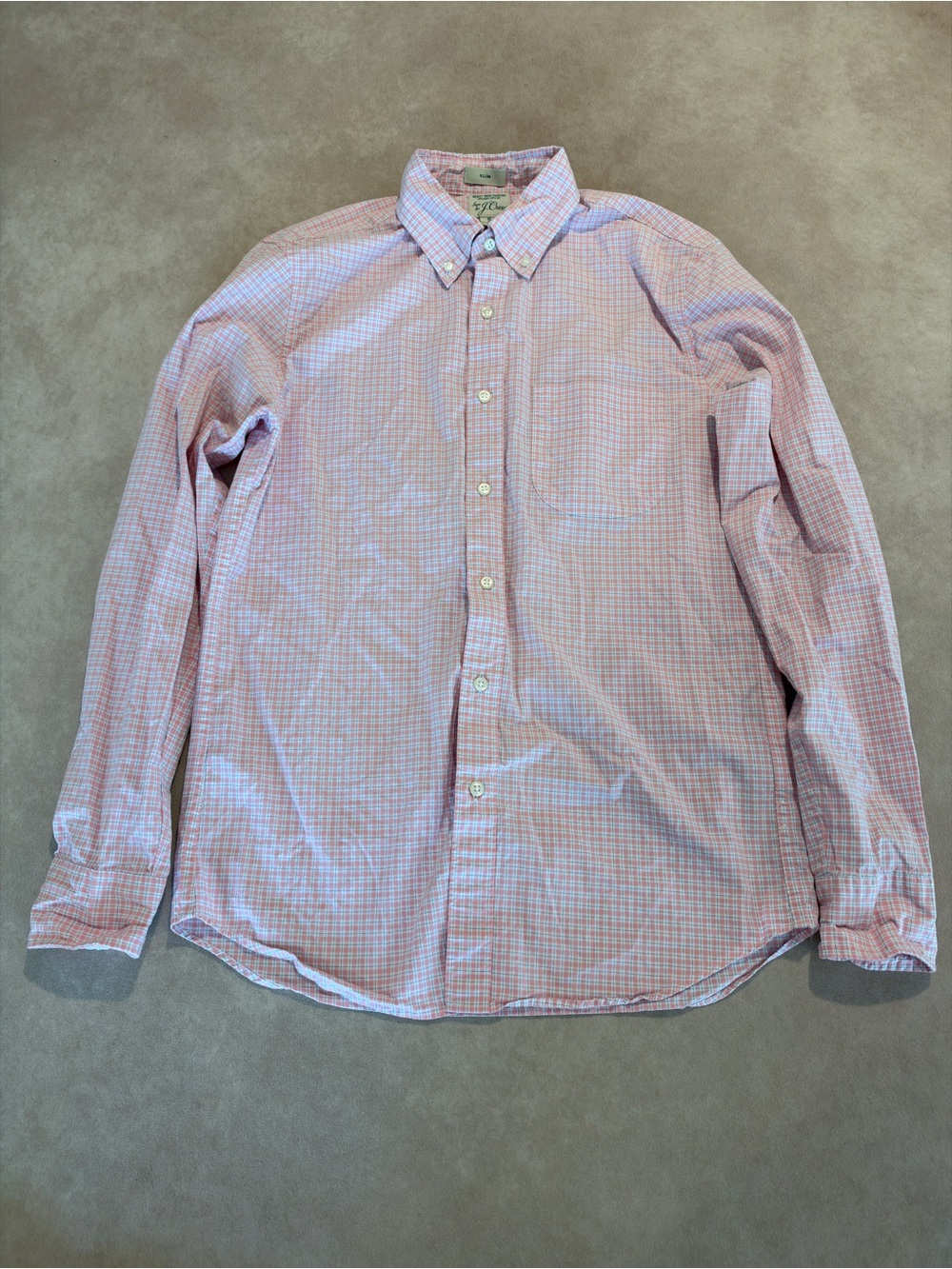 J. Crew Secret Wash organic cotton poplin shirt • size small • BG410 - Picture 2 of 8